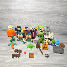 Minecraft Figure Bundle Official Mojang Jazwares Creeper Animals Accessories