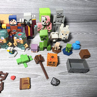 
              Minecraft Figure Bundle Official Mojang Jazwares Creeper Animals Accessories
            
