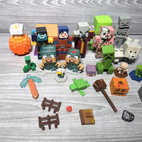 
              Minecraft Figure Bundle Official Mojang Jazwares Creeper Animals Accessories
            