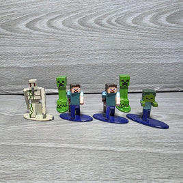 Minecraft Nano Metalfigs Bundle Steve Creeper Zombie