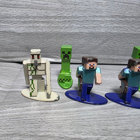 
              Minecraft Nano Metalfigs Bundle Steve Creeper Zombie
            