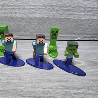 
              Minecraft Nano Metalfigs Bundle Steve Creeper Zombie
            