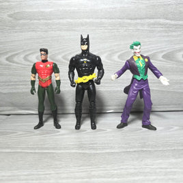 Batman Figure Bundle Robin Joker Vintage Kenner 1989 With Bat Belt
