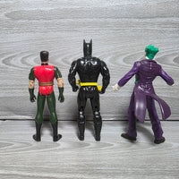 
              Batman Figure Bundle Robin Joker Vintage Kenner 1989 With Bat Belt
            