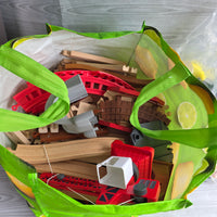 
              Huge Wooden Train Set Bundle 40+ Trains 100+ Track Accessories Special Parts (Copy)
            