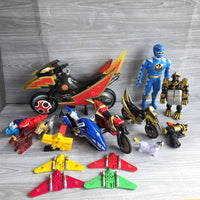 
              Power Rangers Dino Thunder Bike Bundle Ninja Storm Mini Zord Glider Wings Figure
            