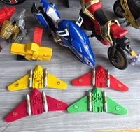 
              Power Rangers Dino Thunder Bike Bundle Ninja Storm Mini Zord Glider Wings Figure
            