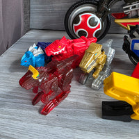 
              Power Rangers Dino Thunder Bike Bundle Ninja Storm Mini Zord Glider Wings Figure
            