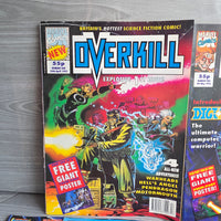 
              Overkill Comic Bundle Set Issue 1 -19 + Cards + Posters Vintage Marvel Unused
            