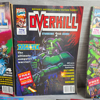 
              Overkill Comic Bundle Set Issue 1 -19 + Cards + Posters Vintage Marvel Unused
            