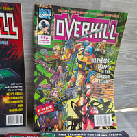
              Overkill Comic Bundle Set Issue 1 -19 + Cards + Posters Vintage Marvel Unused
            