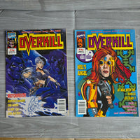 
              Overkill Comic Bundle Set Issue 1 -19 + Cards + Posters Vintage Marvel Unused
            