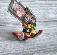 
              Lupin The 3rd Figure Keychain Robot Soldier Lambda Maki Oyamada Vintage 2000 New
            