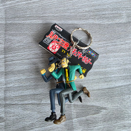Lupin The 3rd Figure Keychain Lupin & Jigen Vintage 2000 New