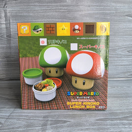 Super Mario 1UP Lunchbox Super Kinoko Mushroom Bento Japan Import Nintendo - New