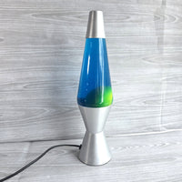 
              Lava Lamp Blue & Green Wax Liquid With Silver Base Retro Original Lava Lamp
            