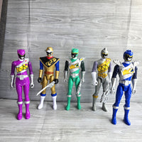 
              Power Rangers Dino Charge Figure Bundle Green Ranger Gold Purple Silver + Weapon
            
