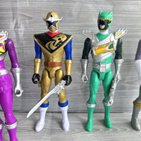 
              Power Rangers Dino Charge Figure Bundle Green Ranger Gold Purple Silver + Weapon
            