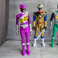 
              Power Rangers Dino Charge Figure Bundle Green Ranger Gold Purple Silver + Weapon
            