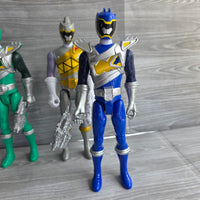 
              Power Rangers Dino Charge Figure Bundle Green Ranger Gold Purple Silver + Weapon
            