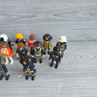 
              Playmobil Figures Bundle Police Fireman Ambulance Emergency Services 18x Figures
            
