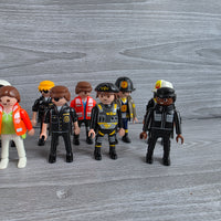 
              Playmobil Figures Bundle Police Fireman Ambulance Emergency Services 18x Figures
            