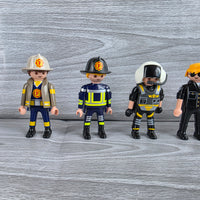 
              Playmobil Figures Bundle Police Fireman Ambulance Emergency Services 18x Figures
            