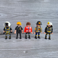 
              Playmobil Figures Bundle Police Fireman Ambulance Emergency Services 18x Figures
            