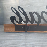 
              Baseball Bat Wall Mounted Sign Coat Rack Metal + Wood Retro USA Import Rare
            