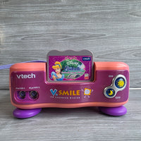 
              VTech VSmile TV Learning System Console 2x Controllers + Game In Box
            