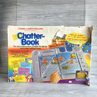 
              Chatter Book Talking Book Learn To Read Texas Instruments Vintage 1980s In Box
            