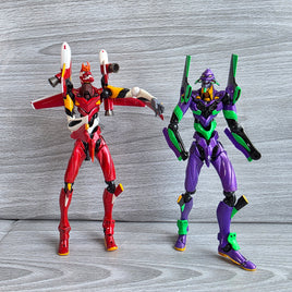 Evangelion Figure Bundle EVA 01 + EVA 02 Articulated Revoltech