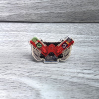 
              Kamen Rider W Double Driver Transformation Belt DX Pin Collection Bandai New
            