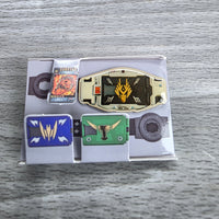 
              Kamen Rider Ryuki Henshin Belt: V Buckle Pin Collection Bandai New
            