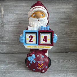 West Ham Christmas Countdown Santa Figure Advent Calendar Football Club Ornament