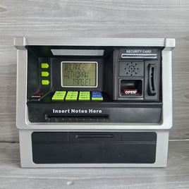 ATM Bank Cash Machine Piggy Bank Electronic + Bank Card Science Museum - Working