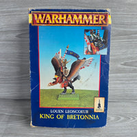 
              Warhammer Louen Leoncoeur King of Bretonnia 1996 Metal Complete In Box Unused
            