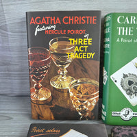 
              Agatha Christie Poirot Hardback Bundle 3 Act Tragedy ABC Murders Cards on Table
            