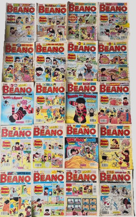 20x Vintage Beanos 1990s Bundle Joblot Classic British Kids Comics Great Conditio