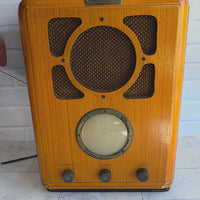 
              Bush R701 FM/MW Analogue Radio Brown Wooden 1930s Retro Style Case
            