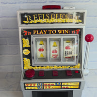 
              One Arm Bandit Slot Fruit Machine Light and Sound In Box - Working Great Conditi
            