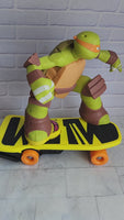 
              TMNT Skateboarding Mikey RC Michelangelo + Remote Control Ninja Turtles JAKKS
            