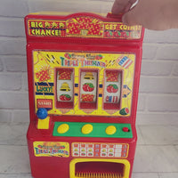 
              Super Slot Triple Thunder Vintage Red Yellow In Box With Coins
            