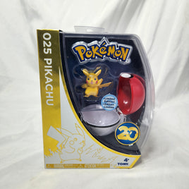 Pikachu 20th Anniversary Figure + Pokeball Limited Edition - New in Box