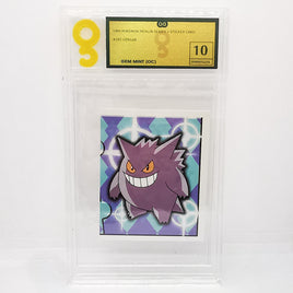Pokemon Gengar #187 - 1999 Topps Series 1 Sticker - Graded OG 10